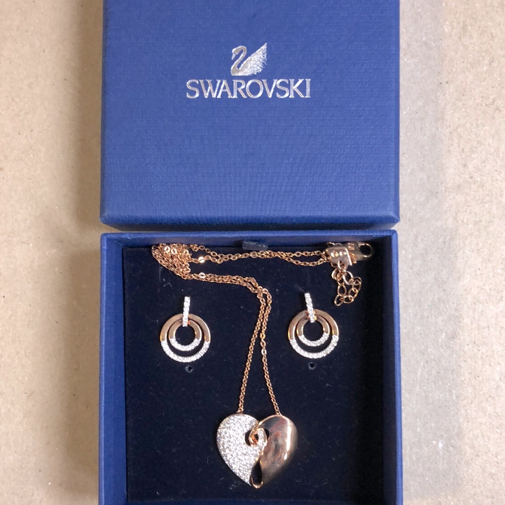 Swarovski Necklace and earring set